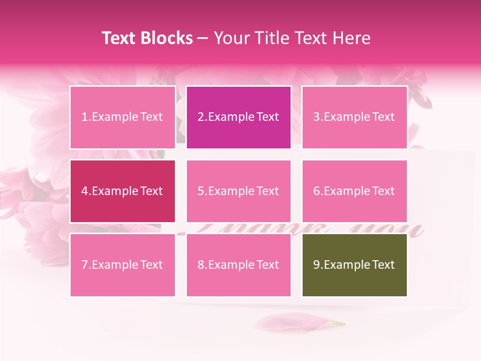 Blank Script Floral PowerPoint Template