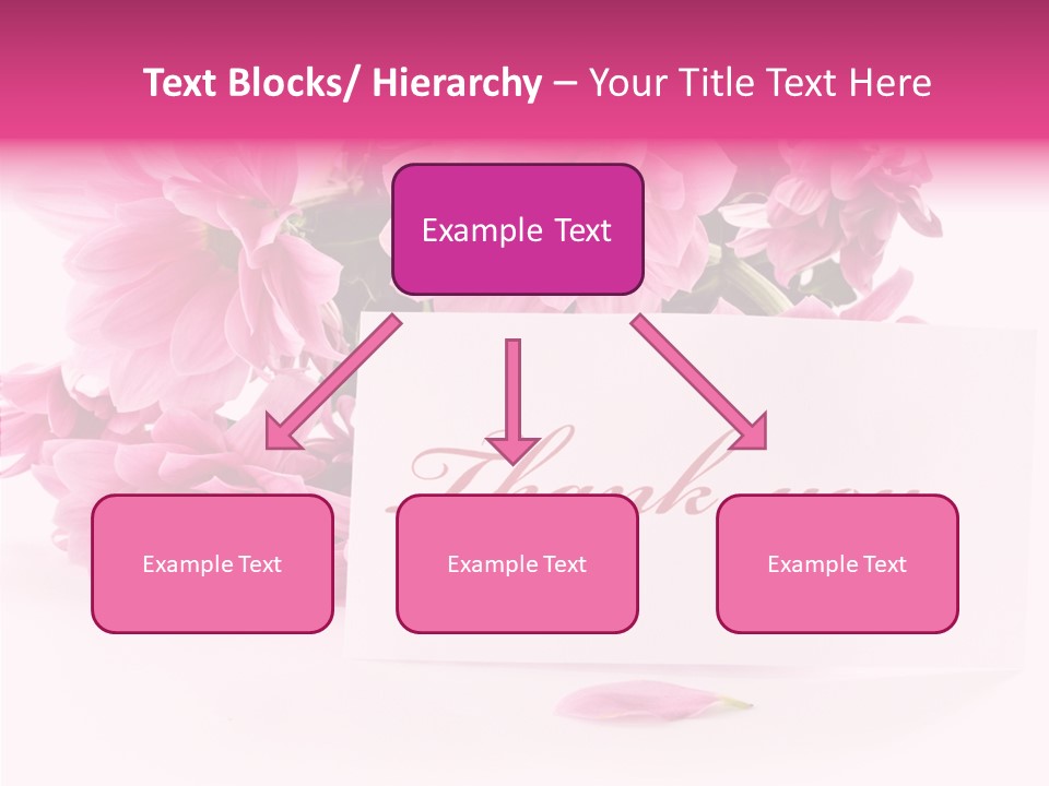 Blank Script Floral PowerPoint Template