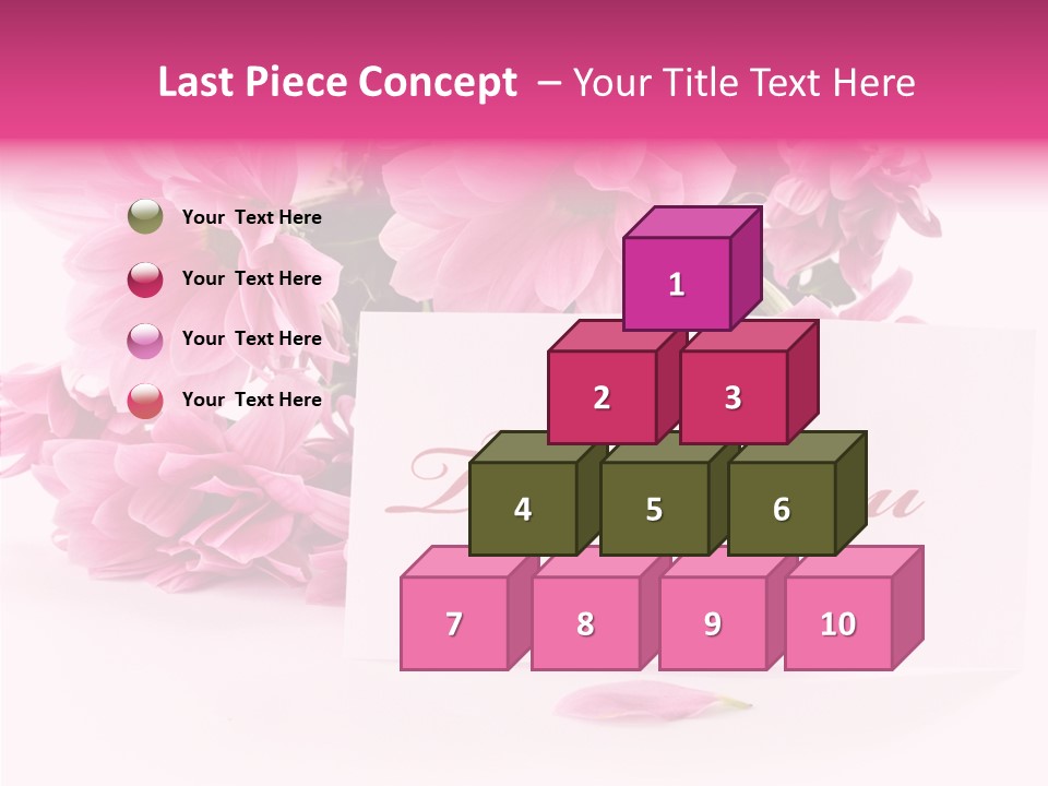 Blank Script Floral PowerPoint Template