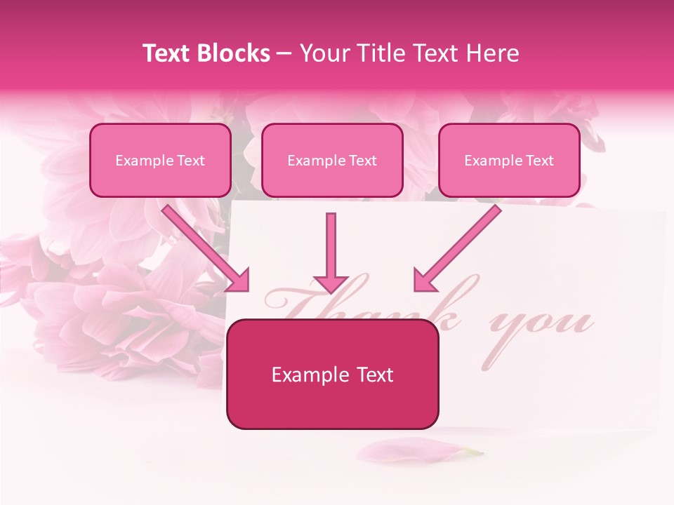 Blank Script Floral PowerPoint Template
