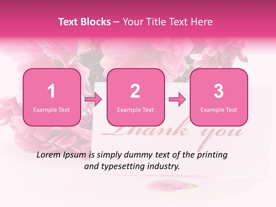 Blank Script Floral PowerPoint Template