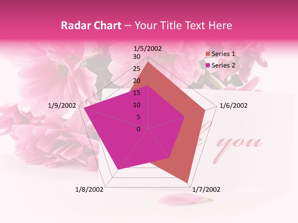 Blank Script Floral PowerPoint Template