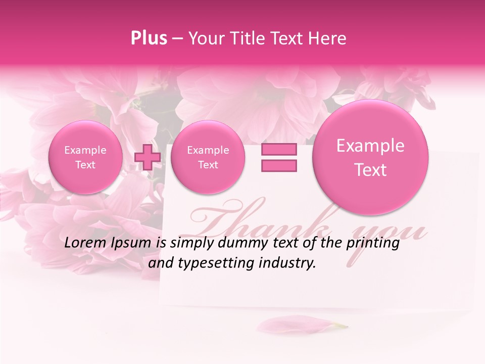 Blank Script Floral PowerPoint Template