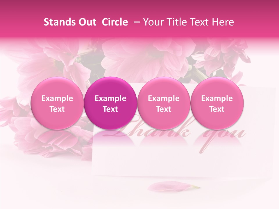 Blank Script Floral PowerPoint Template