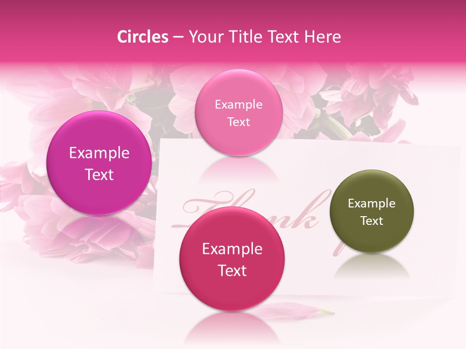 Blank Script Floral PowerPoint Template