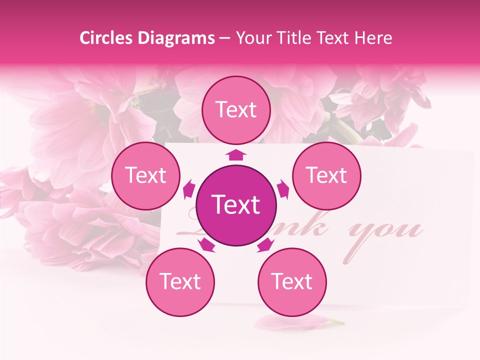 Blank Script Floral PowerPoint Template