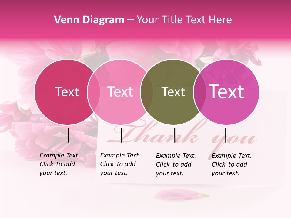 Blank Script Floral PowerPoint Template
