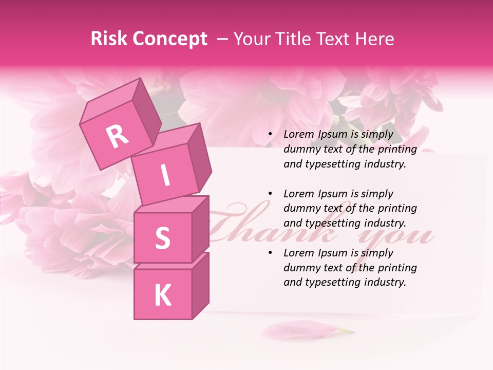 Blank Script Floral PowerPoint Template