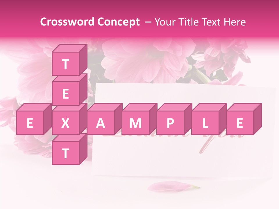 Blank Script Floral PowerPoint Template