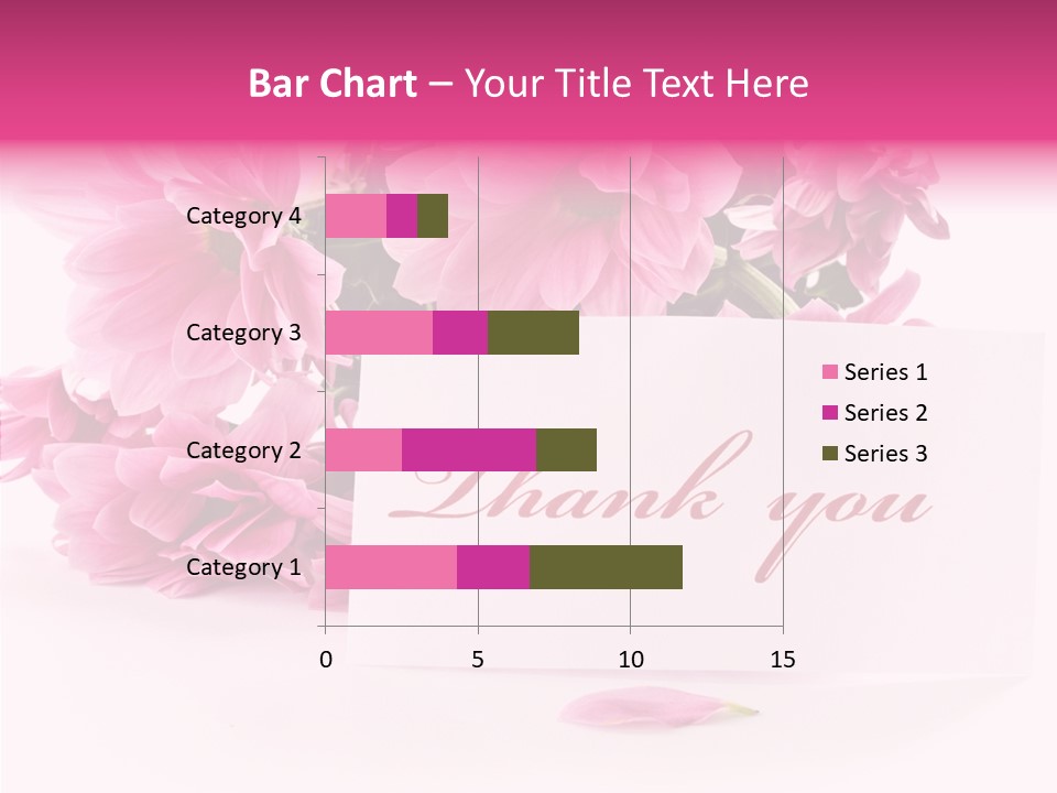 Blank Script Floral PowerPoint Template