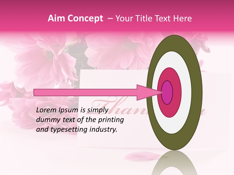 Blank Script Floral PowerPoint Template