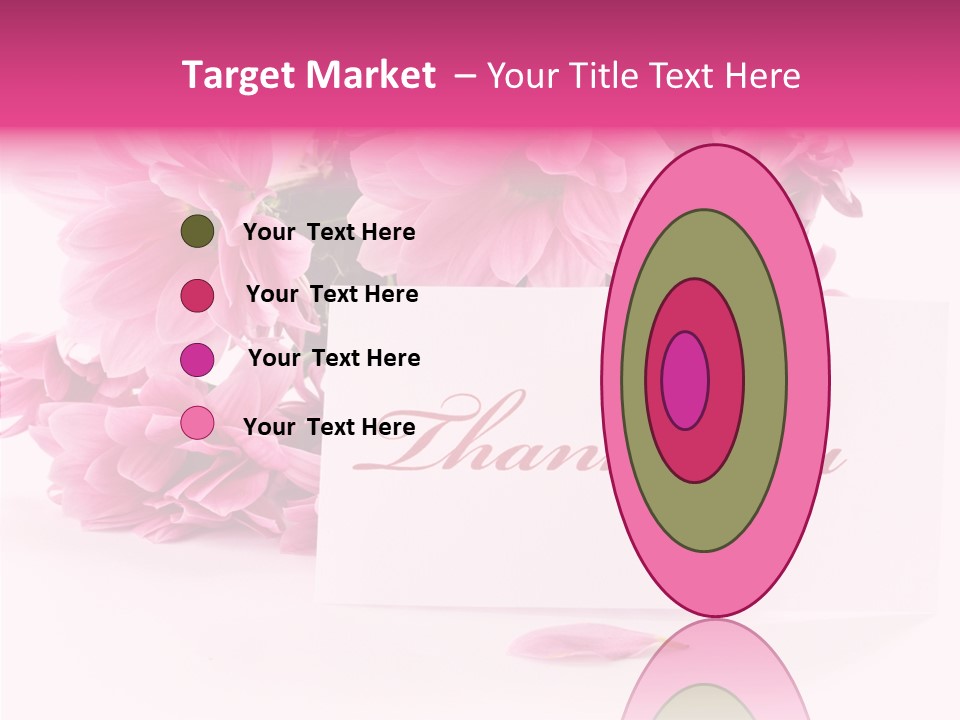 Blank Script Floral PowerPoint Template