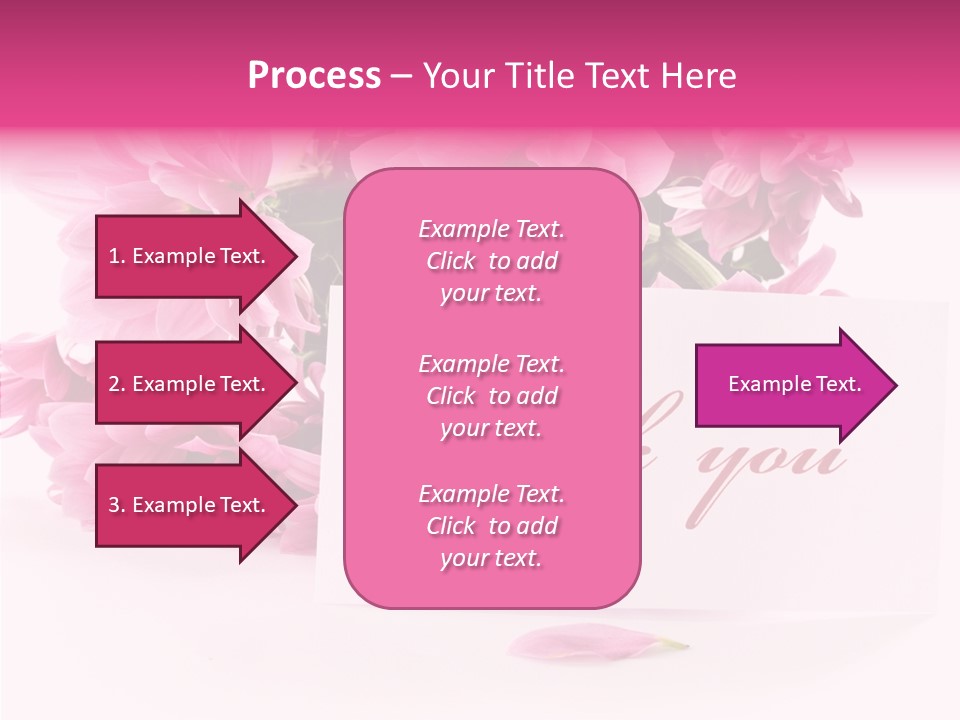 Blank Script Floral PowerPoint Template