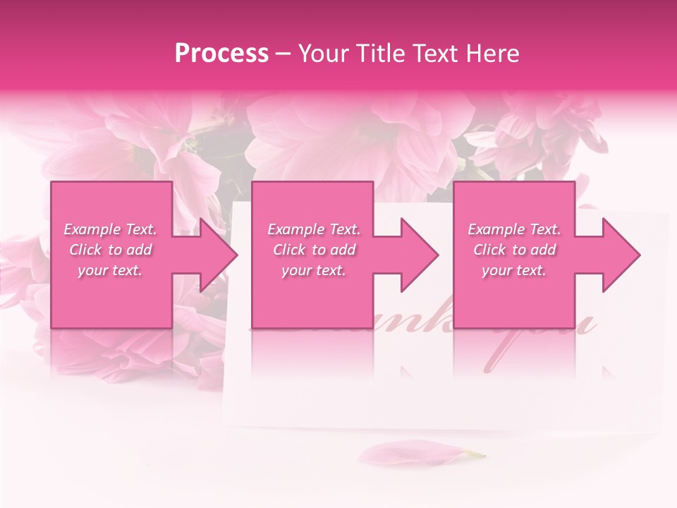 Blank Script Floral PowerPoint Template