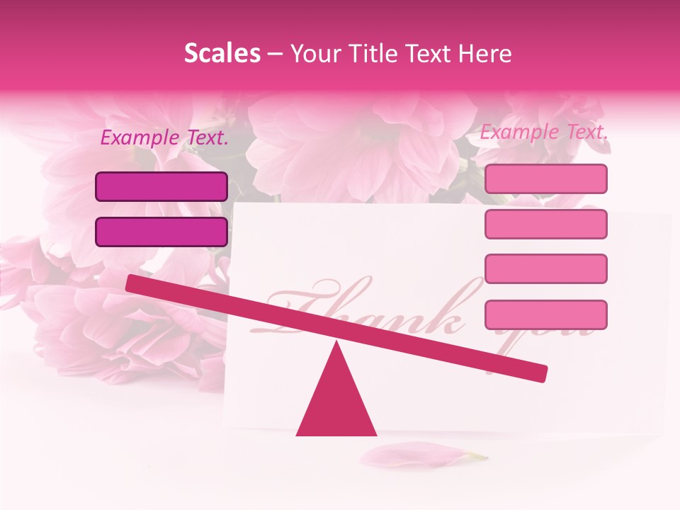 Blank Script Floral PowerPoint Template