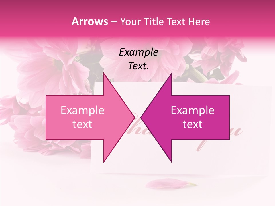 Blank Script Floral PowerPoint Template