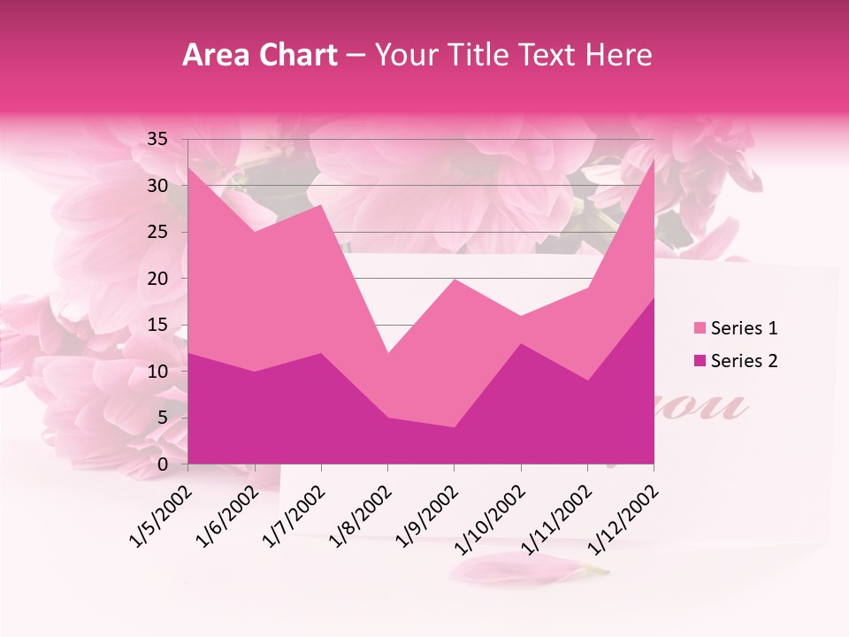Blank Script Floral PowerPoint Template