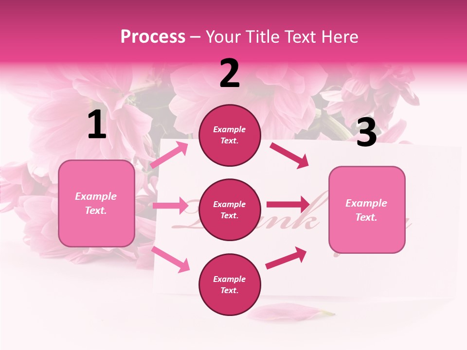 Blank Script Floral PowerPoint Template