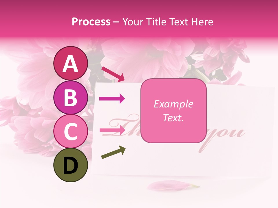 Blank Script Floral PowerPoint Template
