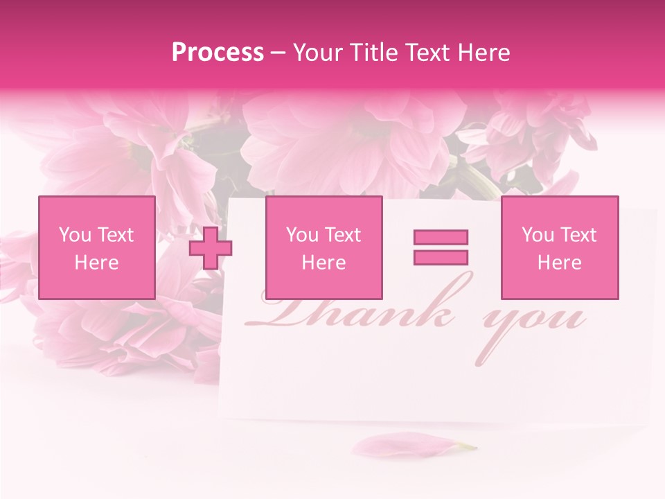 Blank Script Floral PowerPoint Template