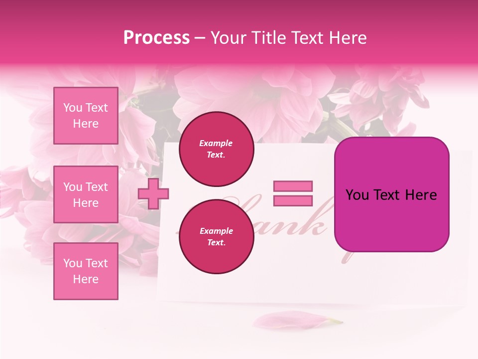Blank Script Floral PowerPoint Template