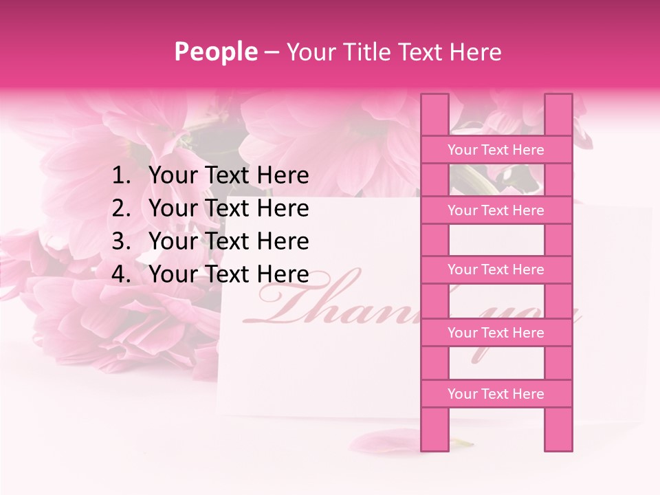 Blank Script Floral PowerPoint Template
