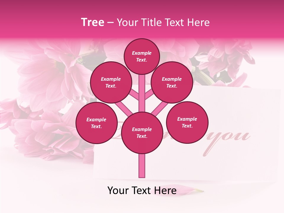 Blank Script Floral PowerPoint Template