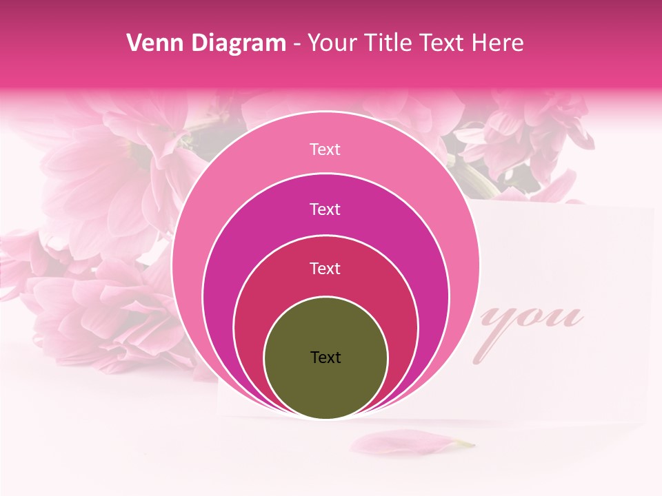 Blank Script Floral PowerPoint Template