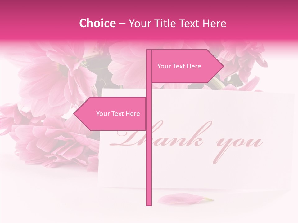 Blank Script Floral PowerPoint Template