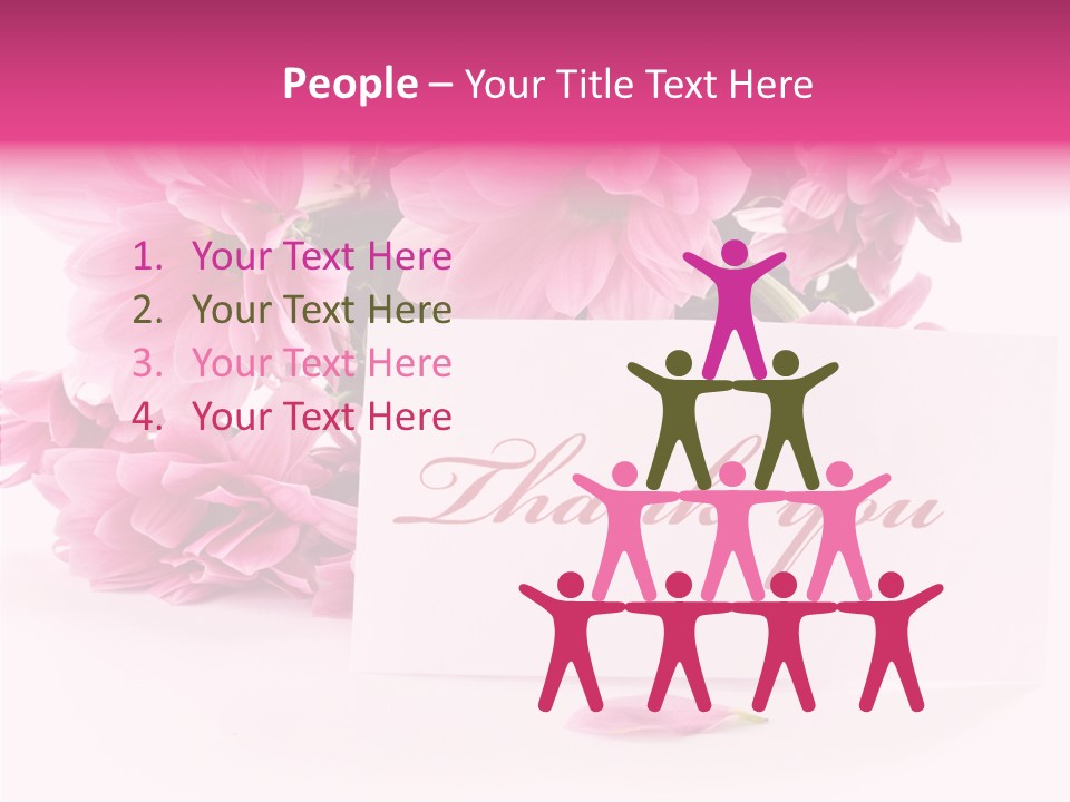 Blank Script Floral PowerPoint Template