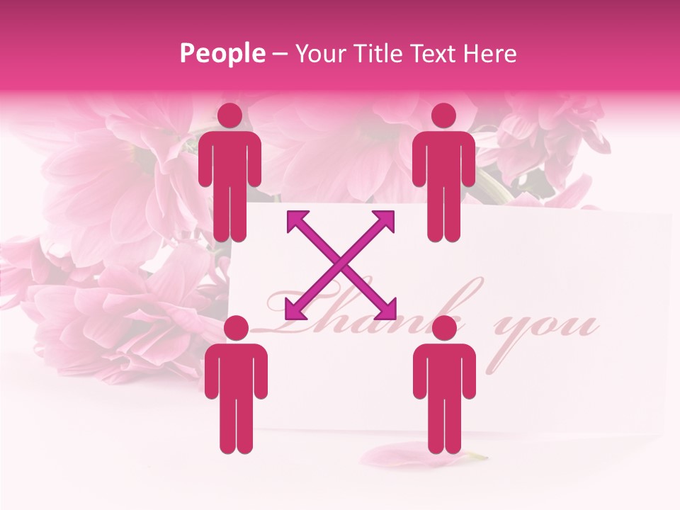 Blank Script Floral PowerPoint Template
