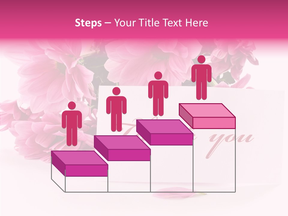 Blank Script Floral PowerPoint Template