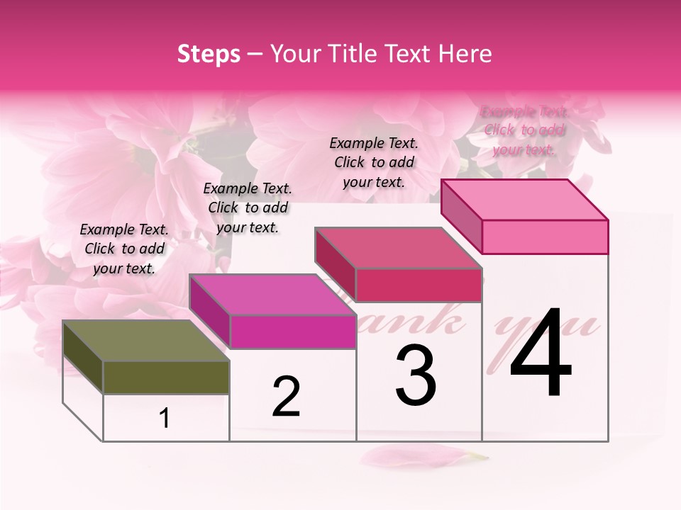 Blank Script Floral PowerPoint Template
