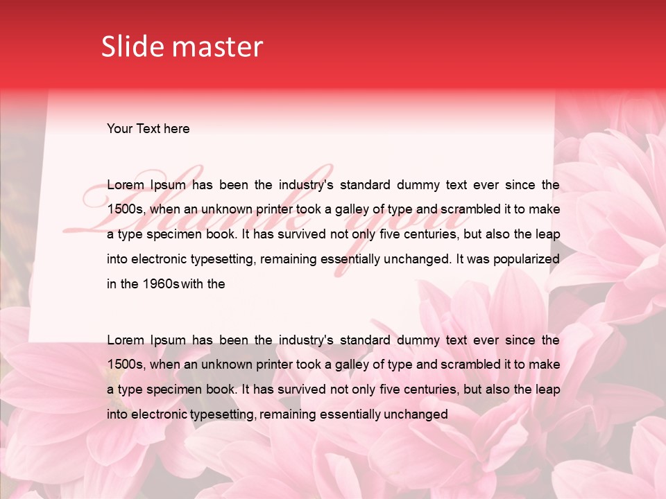 Text Leaf Beautiful PowerPoint Template