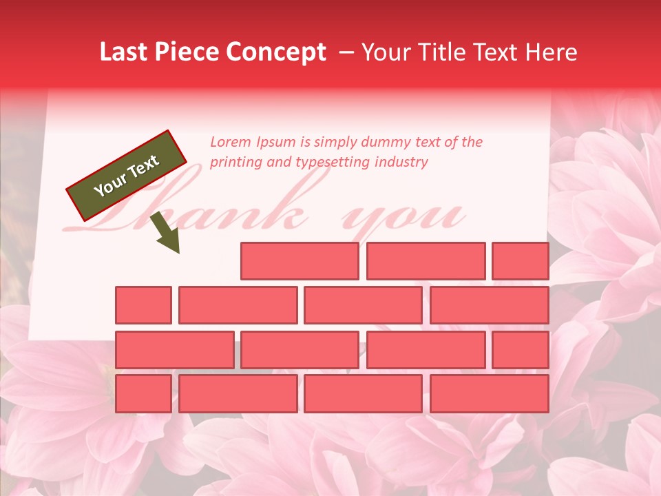 Text Leaf Beautiful PowerPoint Template