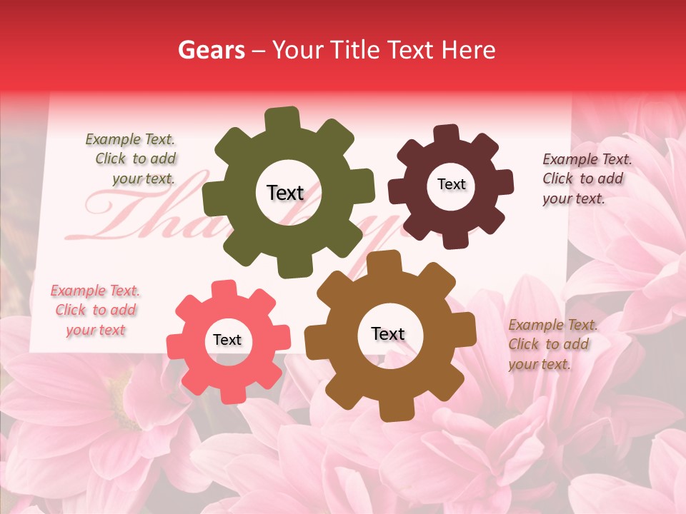 Text Leaf Beautiful PowerPoint Template