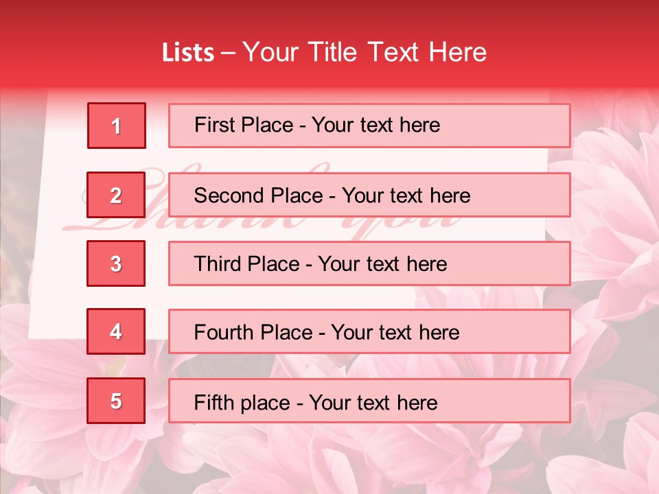 Text Leaf Beautiful PowerPoint Template