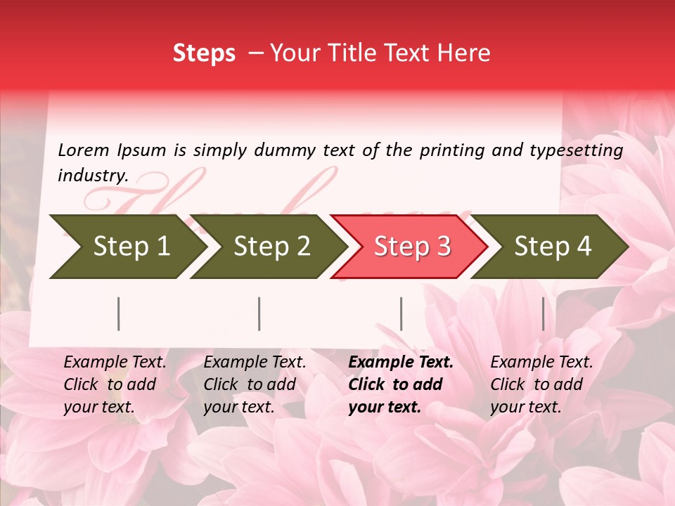 Text Leaf Beautiful PowerPoint Template