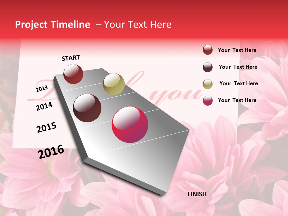 Text Leaf Beautiful PowerPoint Template
