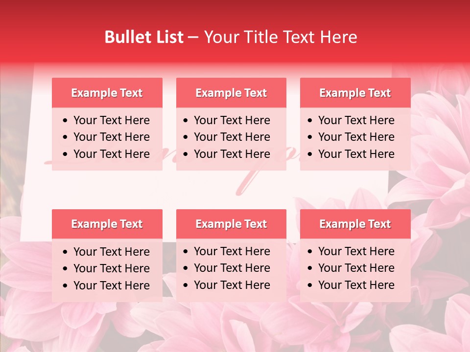 Text Leaf Beautiful PowerPoint Template