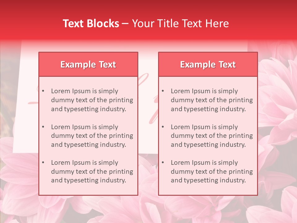 Text Leaf Beautiful PowerPoint Template