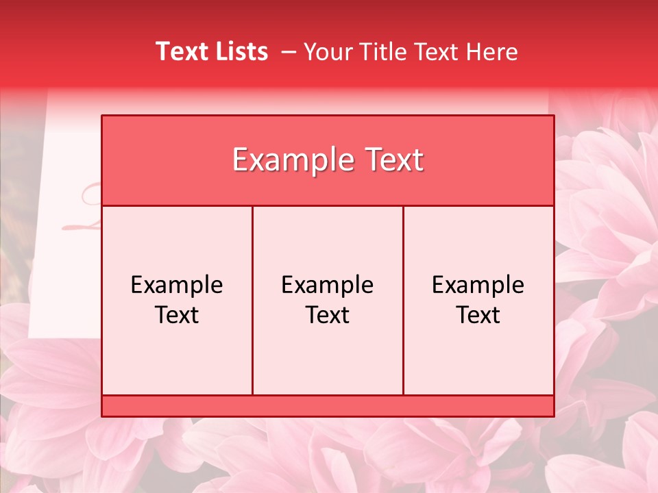 Text Leaf Beautiful PowerPoint Template