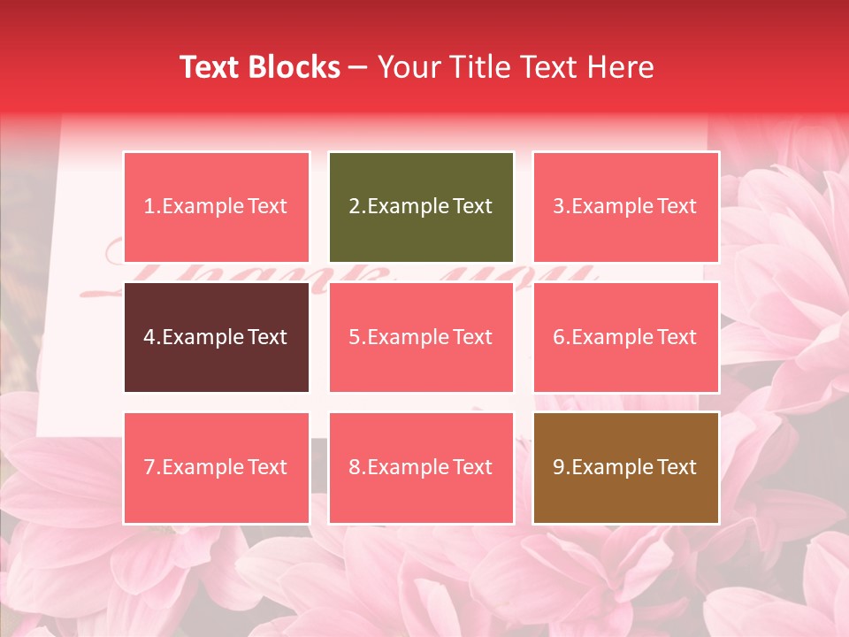 Text Leaf Beautiful PowerPoint Template