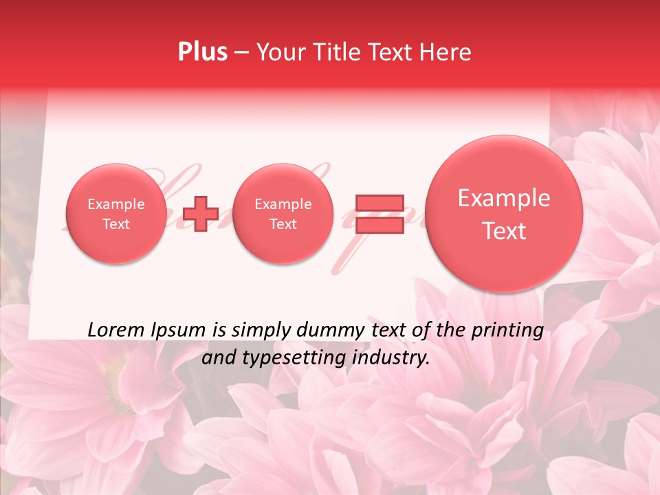 Text Leaf Beautiful PowerPoint Template