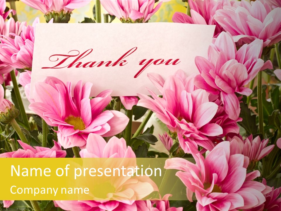 Floral Bloom Message PowerPoint Template