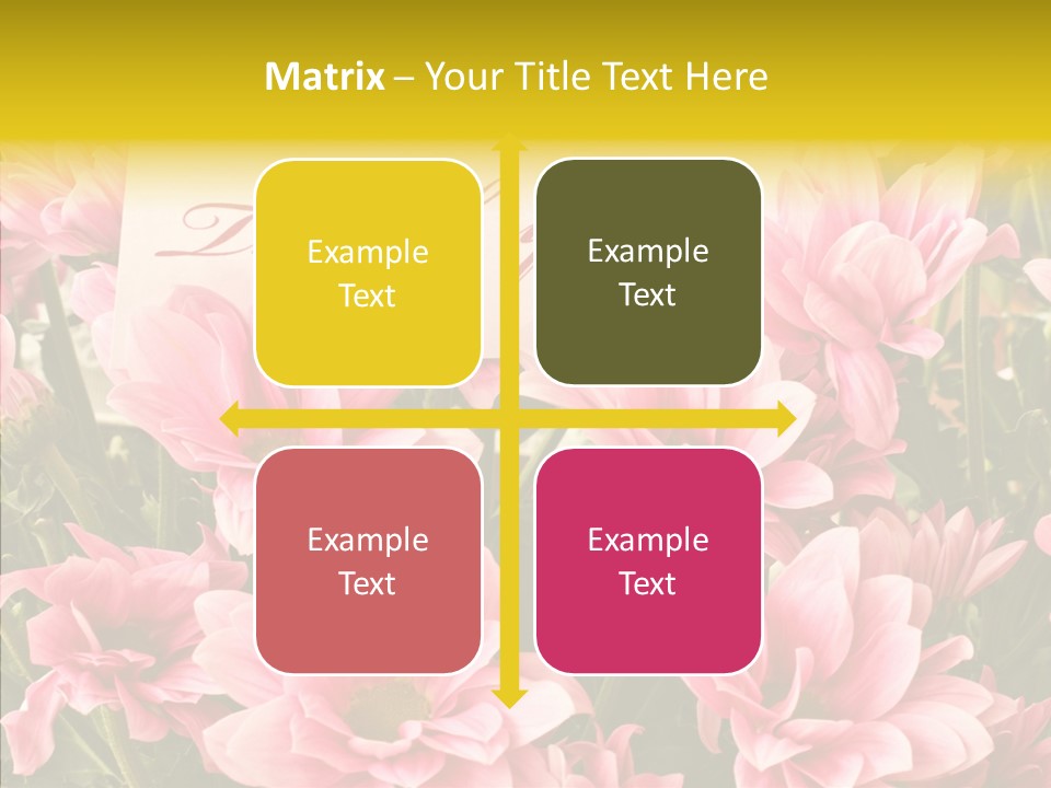 Floral Bloom Message PowerPoint Template