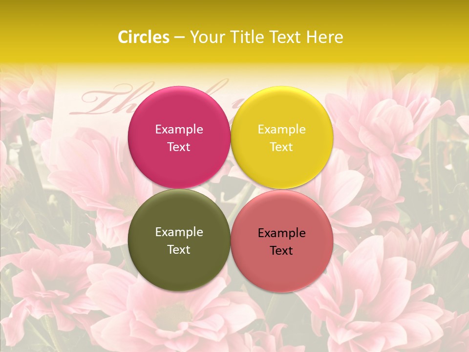 Floral Bloom Message PowerPoint Template