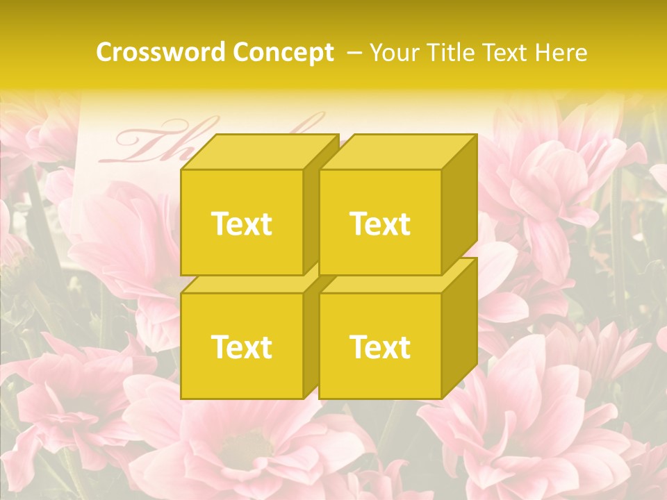 Floral Bloom Message PowerPoint Template