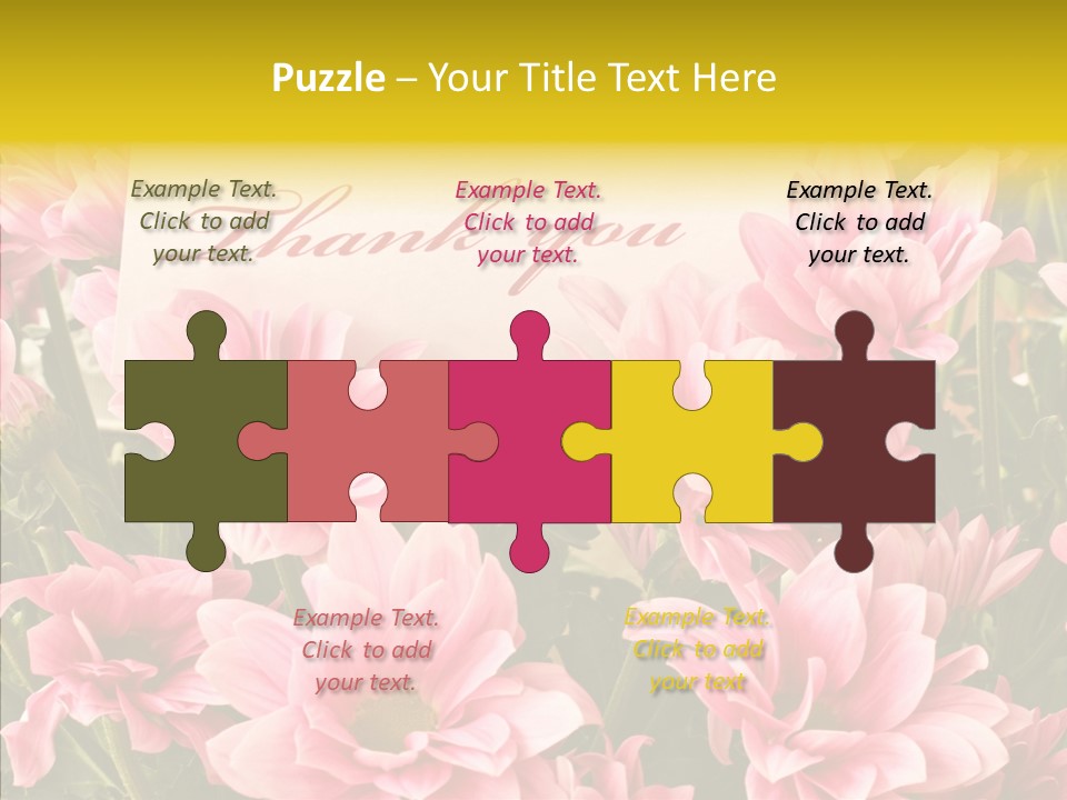 Floral Bloom Message PowerPoint Template