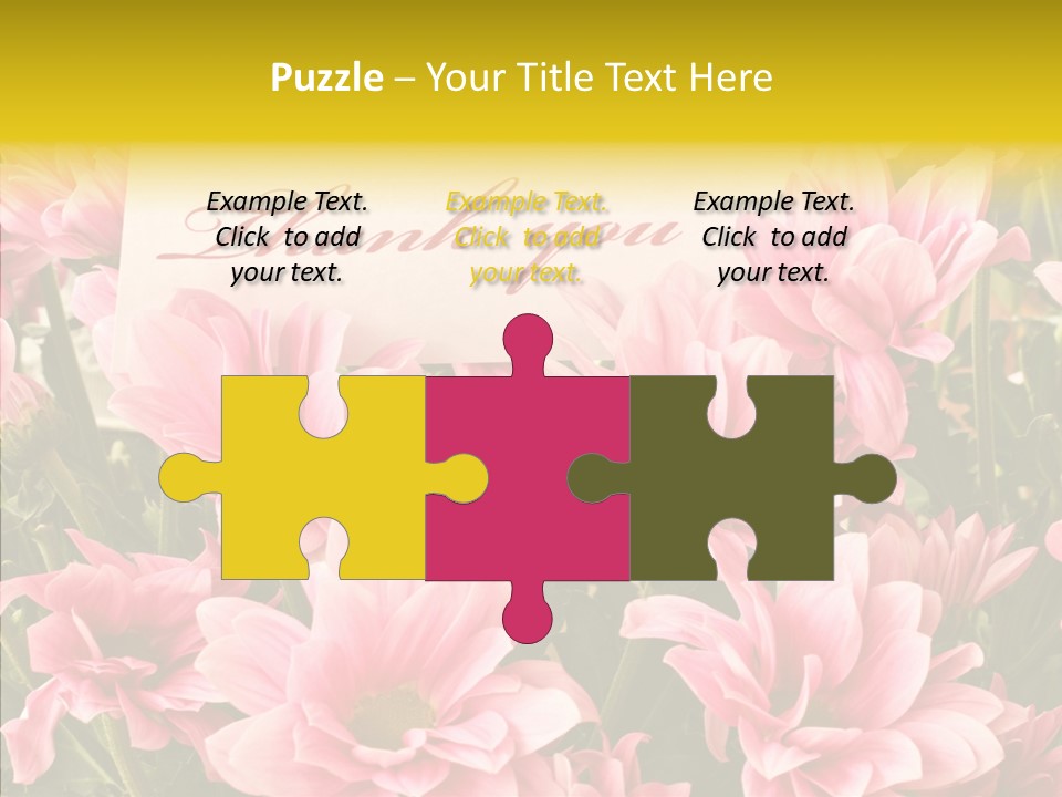 Floral Bloom Message PowerPoint Template